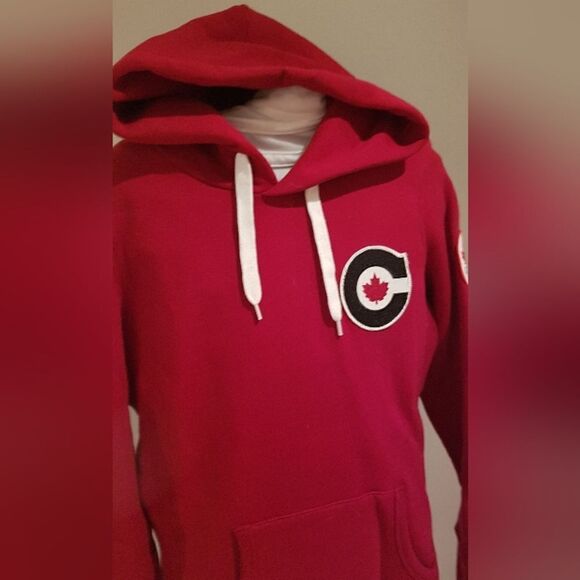 HUDSONS  BAY CO. Olympics RED Hoodie *** Womens SIZE Medium - Picture 9 of 14